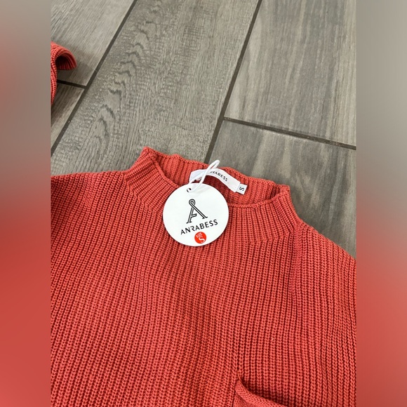 ANRABESS Women's Two Piece Summer Outfits Knit Sweater Short Set Size Small - Picture 9 of 9